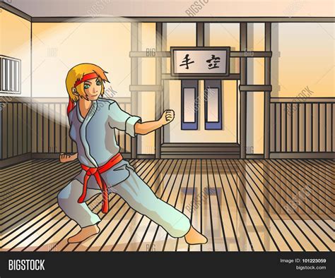 Vector Anime Karate Vector & Photo (Free Trial) | Bigstock