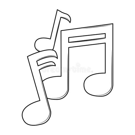 Music notes cartoon stock vector. Illustration of record - 133736884