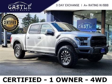 2019 Ford F 150 4x4 4wd Certified F150 Raptor Truck For Sale In Lynnwood Ak