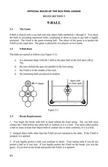 10 Ball Rules Poster