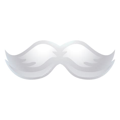 White Hipster Mustache, White, Hipster, Mustache PNG and Vector with ...