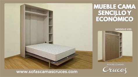 Mueble Cama Abatible En Vertical Sencillo Y Econ Mico Gran Ahorro De