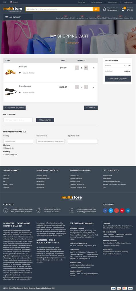 MultiStores - Magento 2 Megashop Theme support Multiple Stores by