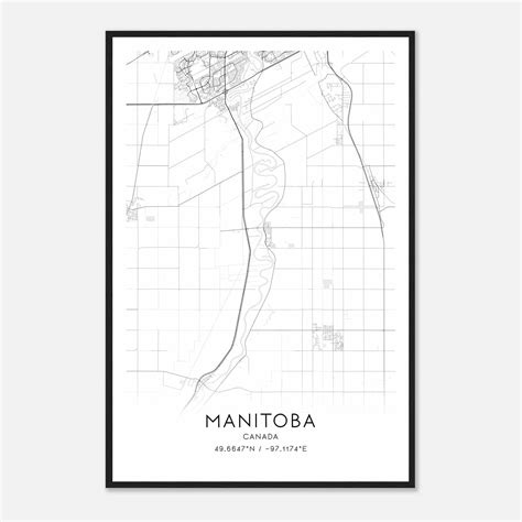 Ritchot Canada Map Poster Modern Home Decor Wall Art Print Custom Maps And Posters