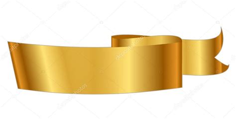 Vector Illustration Of Gold Ribbon Stock Vector Image By ©yuliaglam