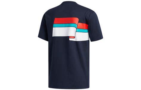 Adidas Originals Ripple Tee Colorblock Printing Sports Short Sleeve Na