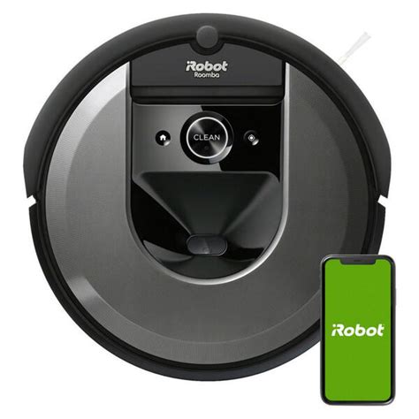 IRobot Saugroboter Roomba I7 Grau Schwarz Kunststoff H D Ca 9x34 Cm