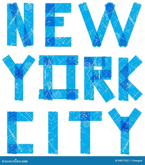 Tipografia De New York City Slogan Gráficos Do T shirt Vetores