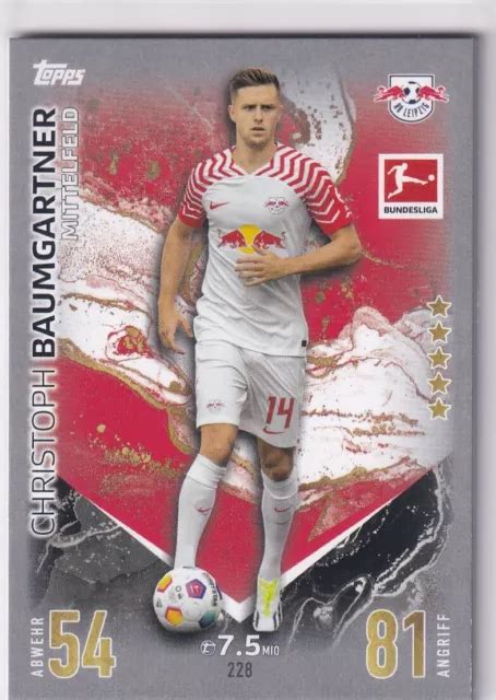 TOPPS 2023 2024 MATCH Attax Bundesliga 23 24 Carte Numéro 228 Christoph