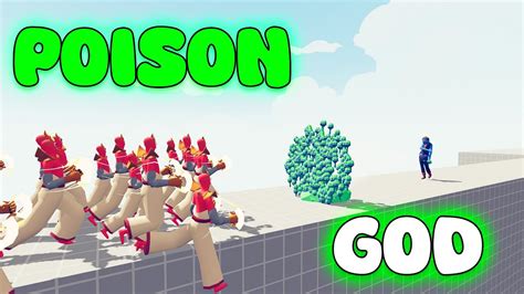 Poison God Vs 100x Melee Units Totally Accurate Battle Simulator