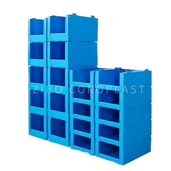 Best Stackable Correx Corflute Warehouse Picking Bins Corrugated