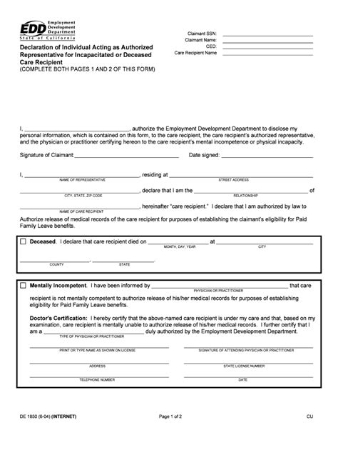 Ca Edd Representative Fill Online Printable Fillable Blank Pdffiller