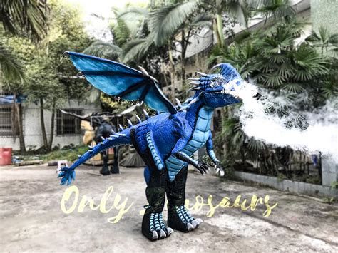 Blue Nadder Dragon Costume Train Dragon | Only Dinosaurs