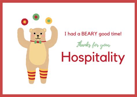 Hospitality Thank You Cards | FREE Printables!