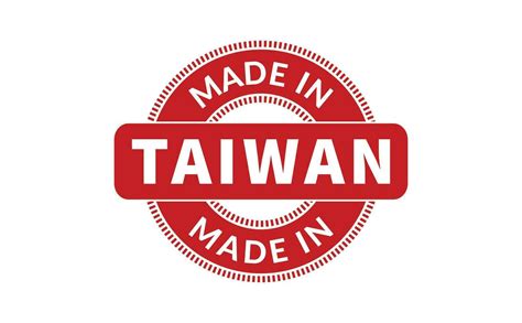 Made In Taiwan Rubber Stamp 25381159 Vector Art at Vecteezy