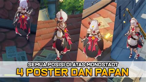 QUEST Mencari 4 Poster Dan Papan Di Mondstadt Guide Genshin Impact