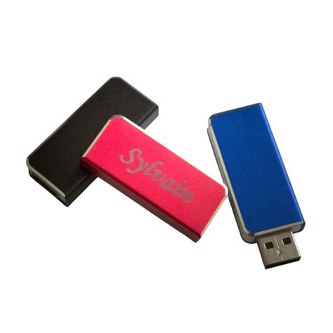 Clé USB de poche 8Go gravée Accessoires de bureau personnalisés