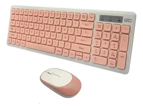 Combo Kit Gtc Cbg 017 Inalámbrico Teclado Mouse Usb Rosa Ultra