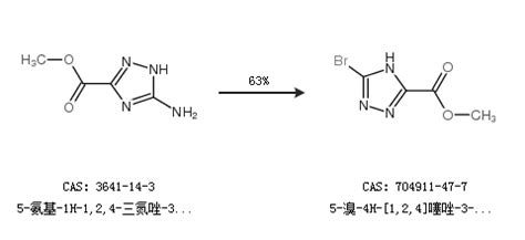 CAS号 704911 47 7 5 溴 1 2 4 三唑 3 甲酸甲酯现货