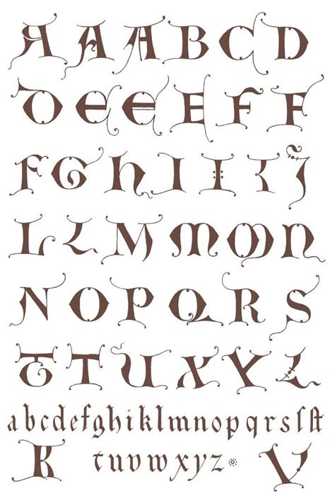 Lombardic Lettering Letters Calligraphy