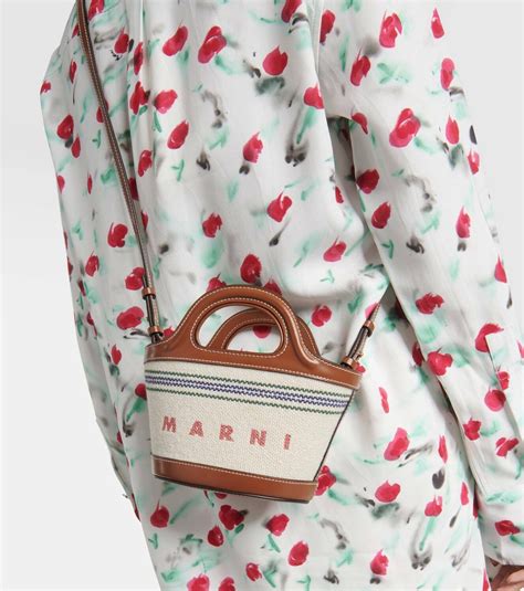 Marni Tropicalia Micro Canvas Tote Bag Marni