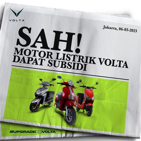 Hybrid Co Id Subsidi Motor Listrik Volta Dapat Insentif Pajak Dari