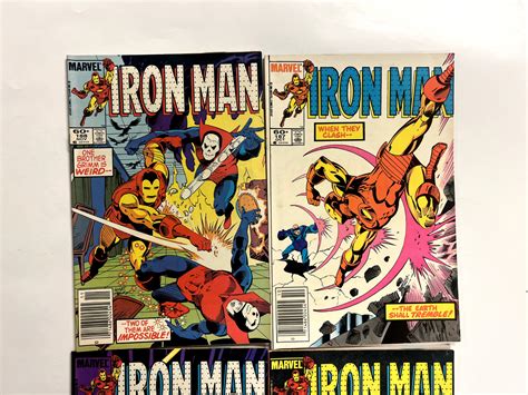 4 Iron Man Marvel Comic Books 185 186 187 188 Spiderman Iron Man Thor