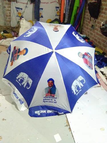 Printed White And Blue Promotional Garden Umbrellas At Rs 350 In Delhi