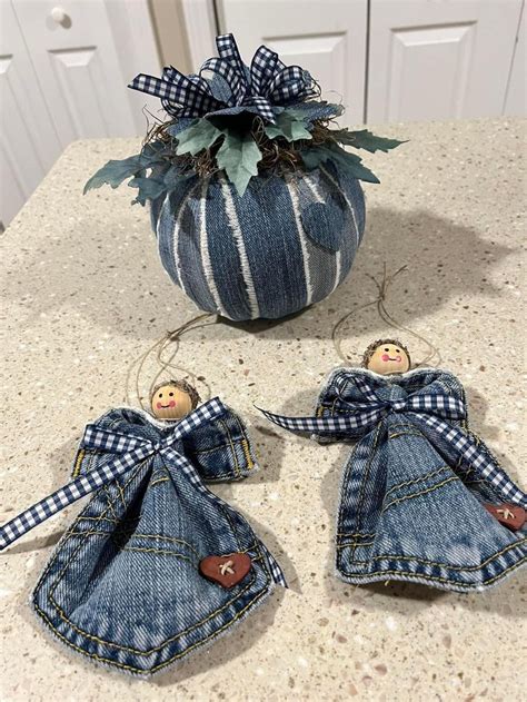 Pin By Alice Reno On Christmas In 2023 Denim Crafts Diy Christmas