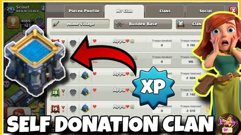 This Is Insane 🔥 Tips And Tricks To Level Up Fast ⏩ In Self Donation Clan Clash Of Clans Youtube