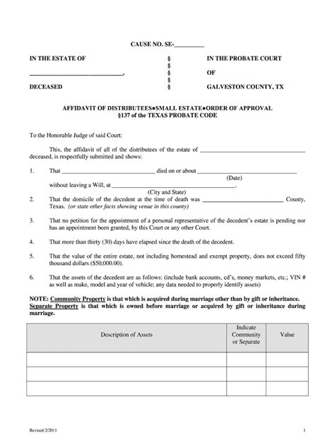 Texas Affidavit Pdf Form Fill Out And Sign Printable Pdf