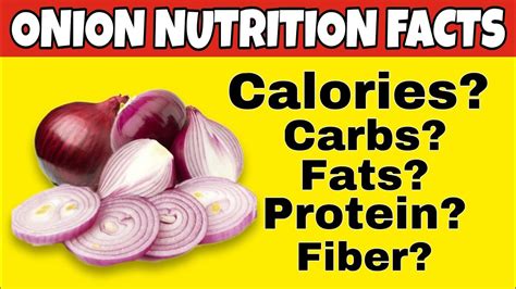 Nutrition Facts Of Onion Health Benefits Of Onion YouTube