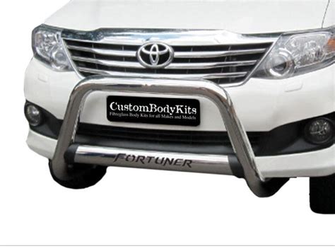 Toyota Fortuner Nudge Bar With Oval Cross Member Stainless