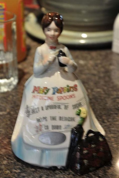 1964 Walt Disney Mary Poppins Spoonful Of Sugar Medicine Spoon Holder