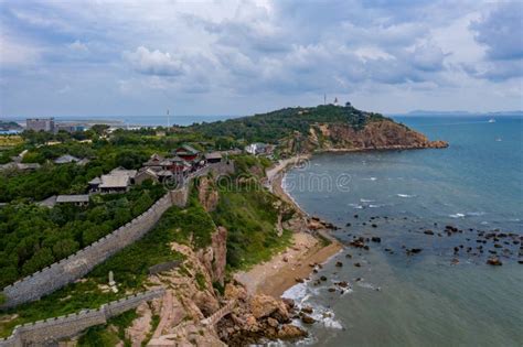 Fotograf A A Rea De La Atracci N Tur Stica De Penglai Foto De Archivo