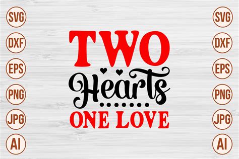 Two Hearts One Love Svg Graphic By Trendy Svg Gallery · Creative Fabrica