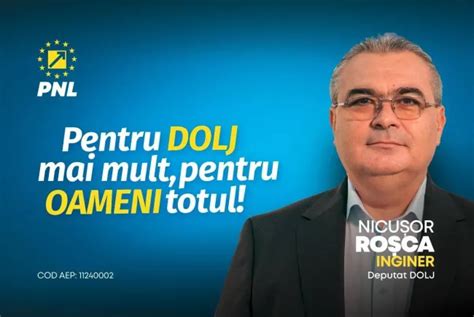 Nicușor Roșca PNL Dolj Sprijinim dezvoltarea rurală și investițiile