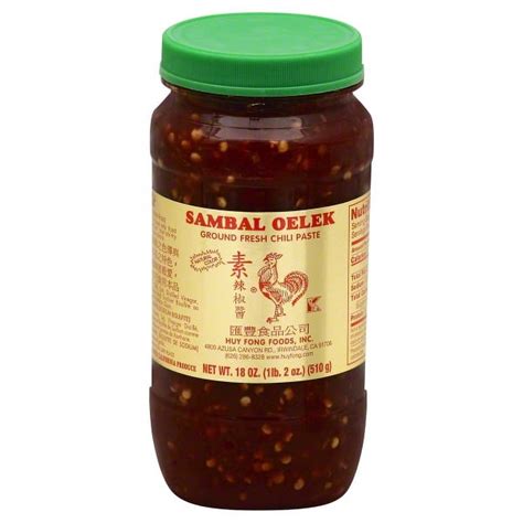 Huy Fong Foods Sambal Oelek Ground Fresh Chili Paste Spicy Asian