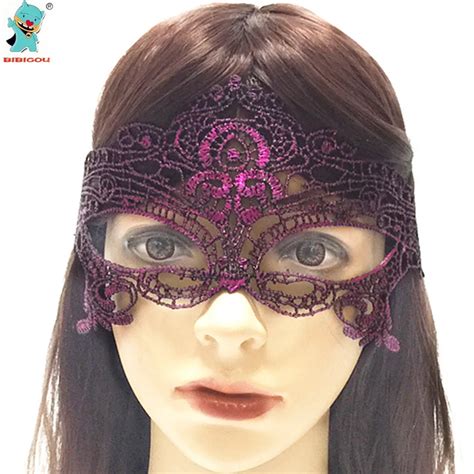 Bibigou High Quality Purple Butterfly Lace Masks 2pcs Party Supplies Bud Silk Women Mask Party