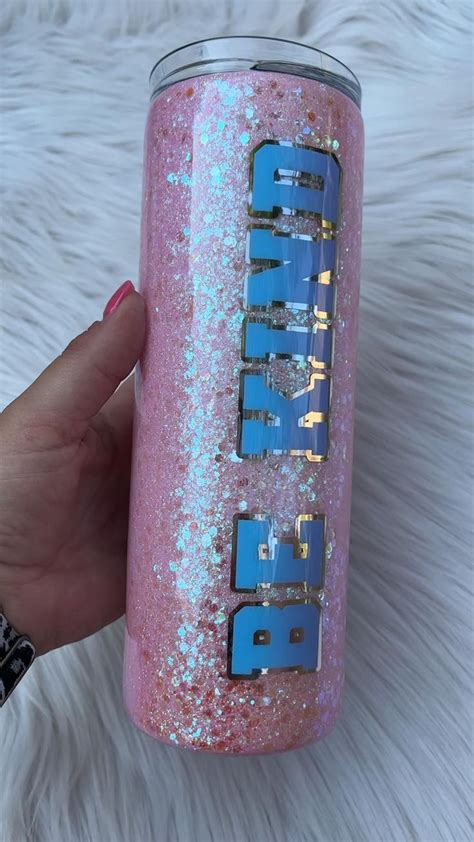 Glitter Tumbler, Pink Glitter, Opal Glitter, Be Kind, Kindness, Glitter ...