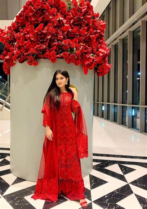 Dr Iqra Kanwal In Beautiful Party Wear Red Dress Wear Red Dress