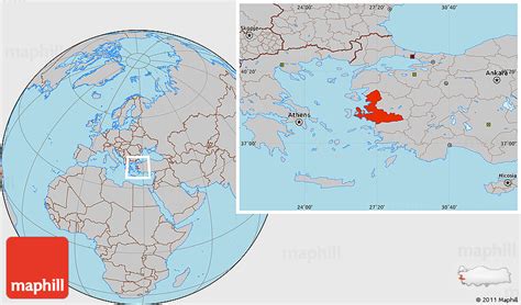 Izmir Turkey Map