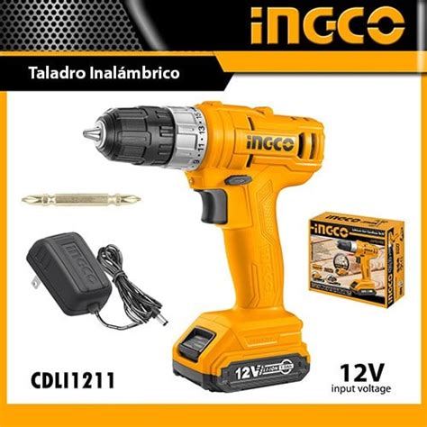 Taladro INGCO 12V Inalámbrico Luz de trabajo integrada GypTech