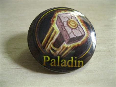 World Of Warcraft Paladin Class Symbol Pinback Button