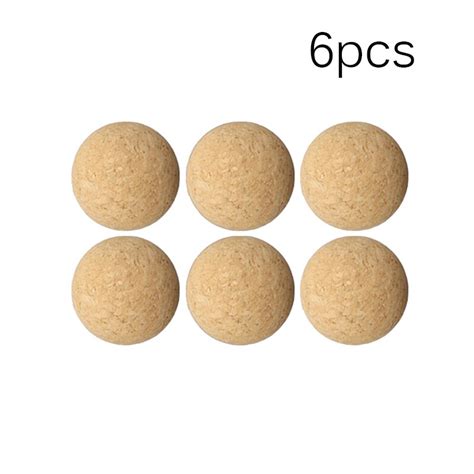 6 Stuks 36Mm Kurk Effen Hout Bal Tafelvoetbal Acce Grandado