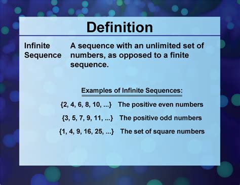 What Are Infinite Sequences Examples