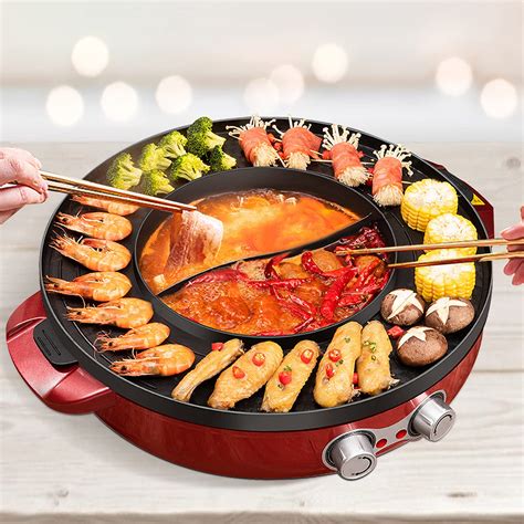 Buy Sonya Shabu Shabu Hot Pot Electric Mongolian Hot Pot W DIVIDER Online At DesertcartINDIA