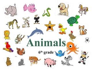 Animals 6th grade ppt | PPT