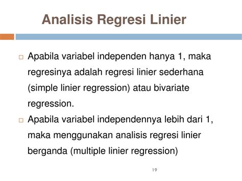 Ppt Analisa Bivariat Korelasi Dan Regresi Powerpoint Presentation