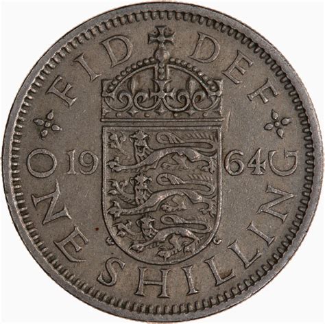 Shilling 1964 English Coin From United Kingdom Online Coin Club